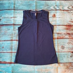 Athletic Works Navy Blue Active Tank Top Size Extra Small